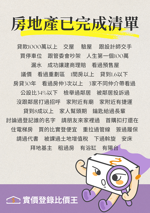 房地產已完成清單|實價登錄比價王